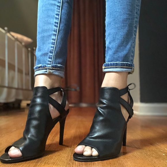 payless peep toe booties